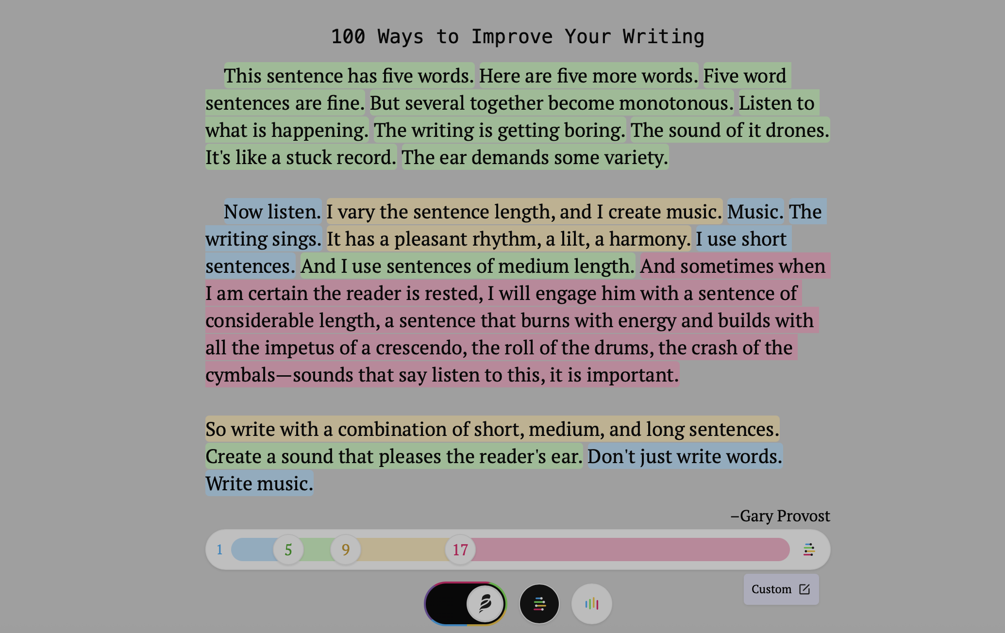 Gary Provost on Writing Rhythm