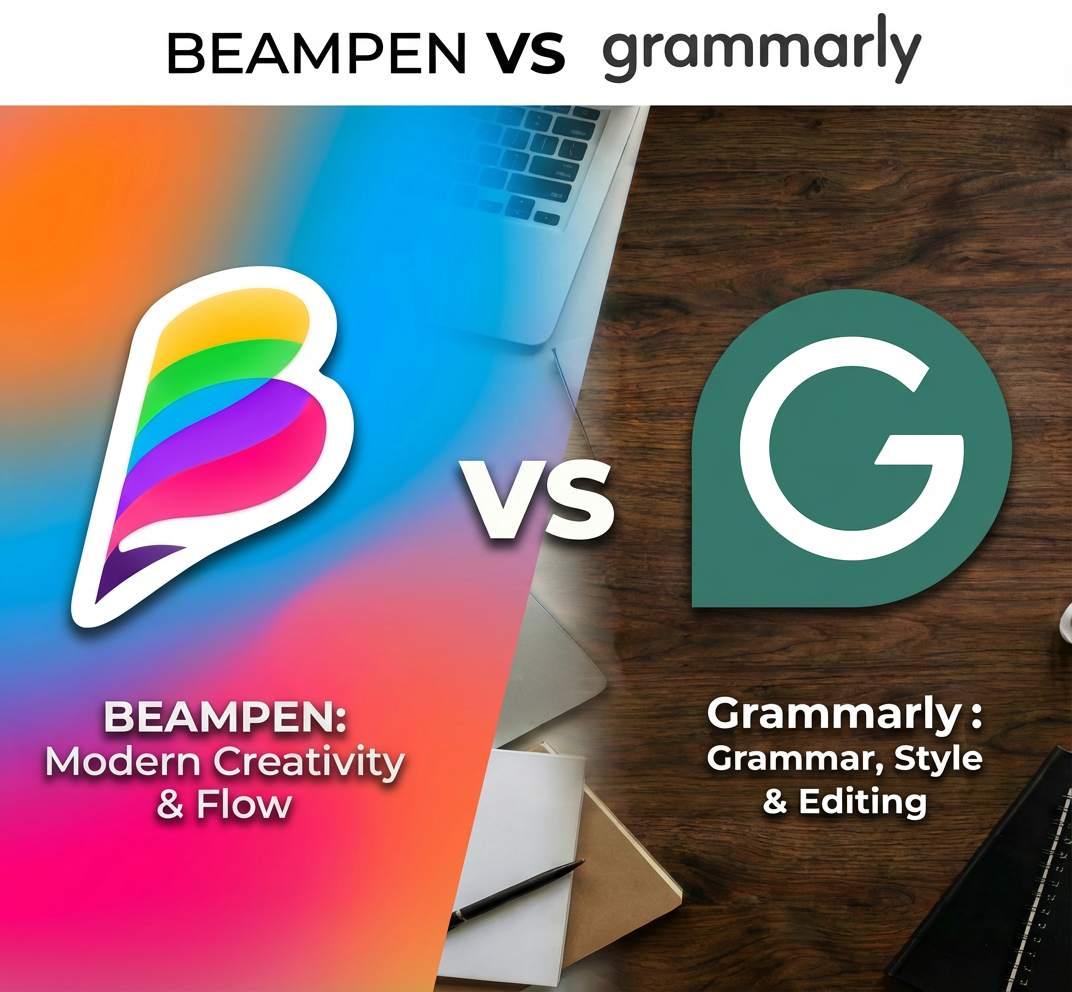 Grammarly vs Beampen comparison for writers